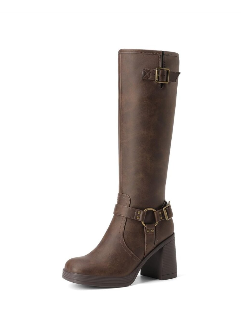 Women's Platform Chunky Knee High Boots